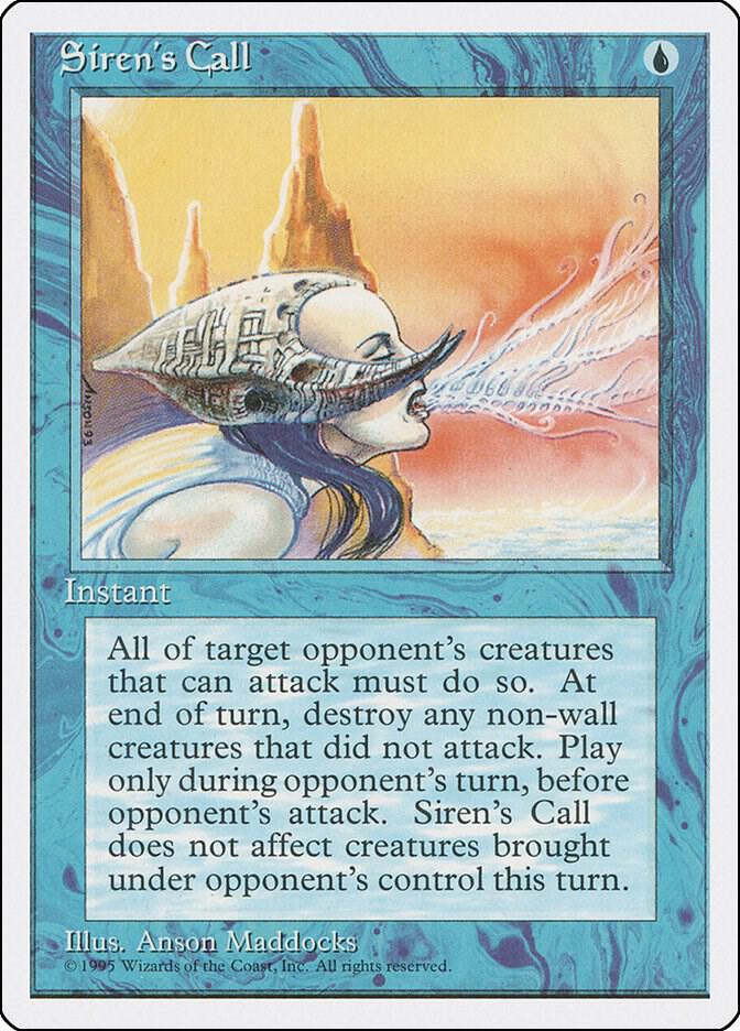 Siren's Call card from Fourth Edition