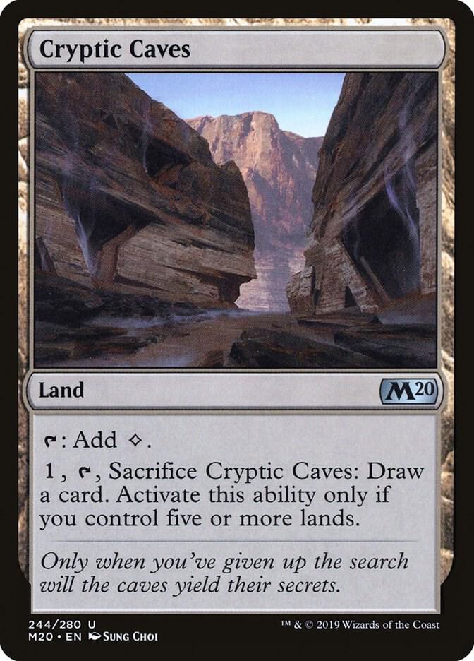 Cryptic Caves 244 card from Core Set 2020