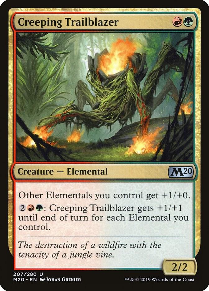 Creeping Trailblazer 207 card from Core Set 2020