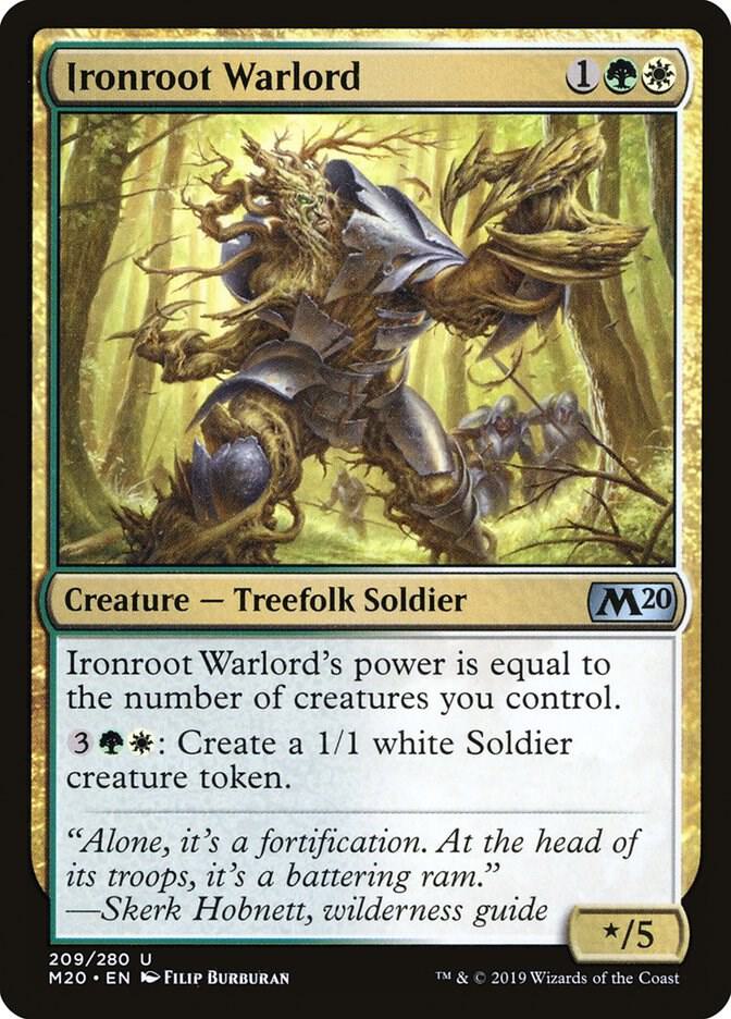 Ironroot Warlord 209 card from Core Set 2020