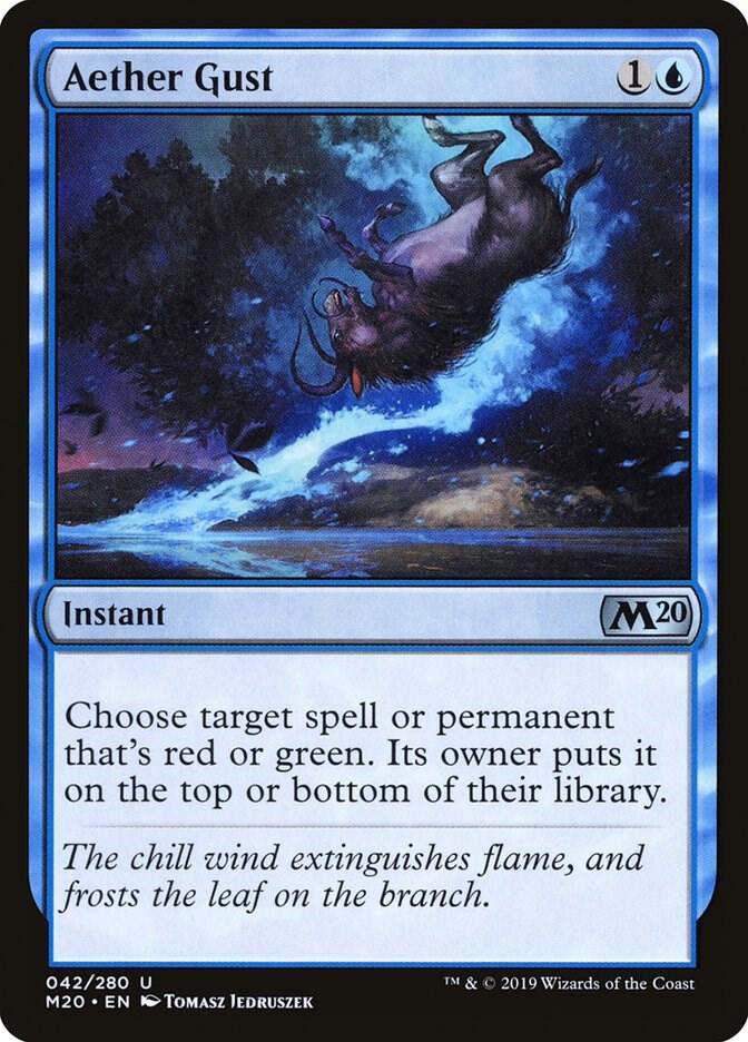 Aether Gust 42 card from Core Set 2020