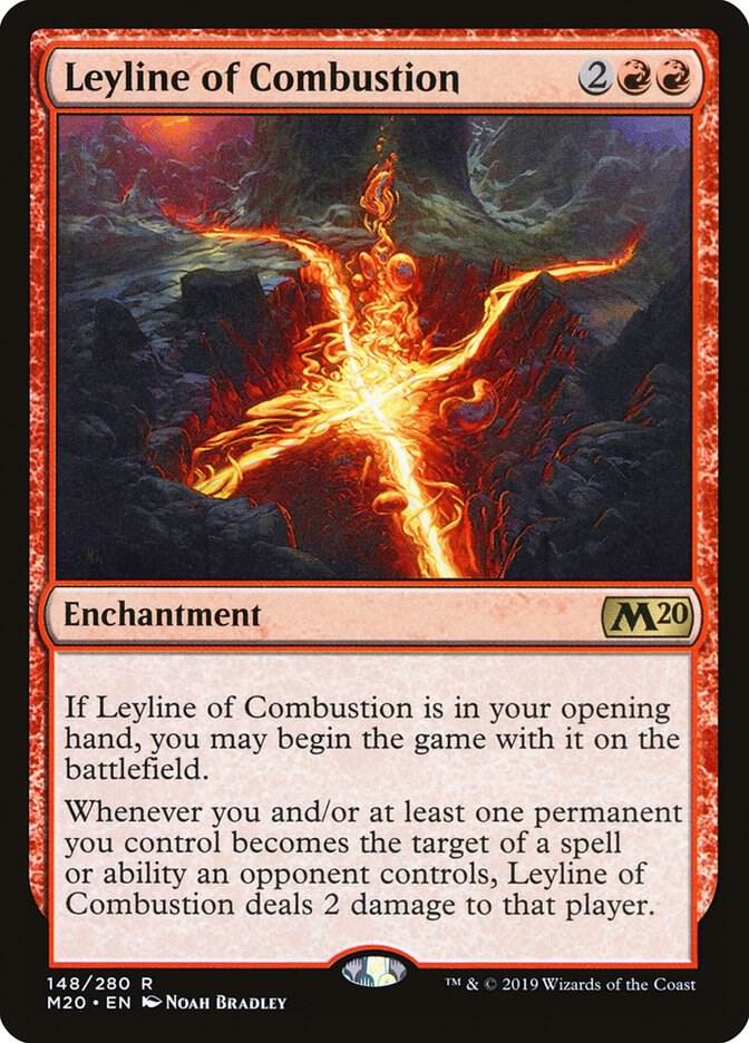 Leyline of Combustion 148 card from Core Set 2020