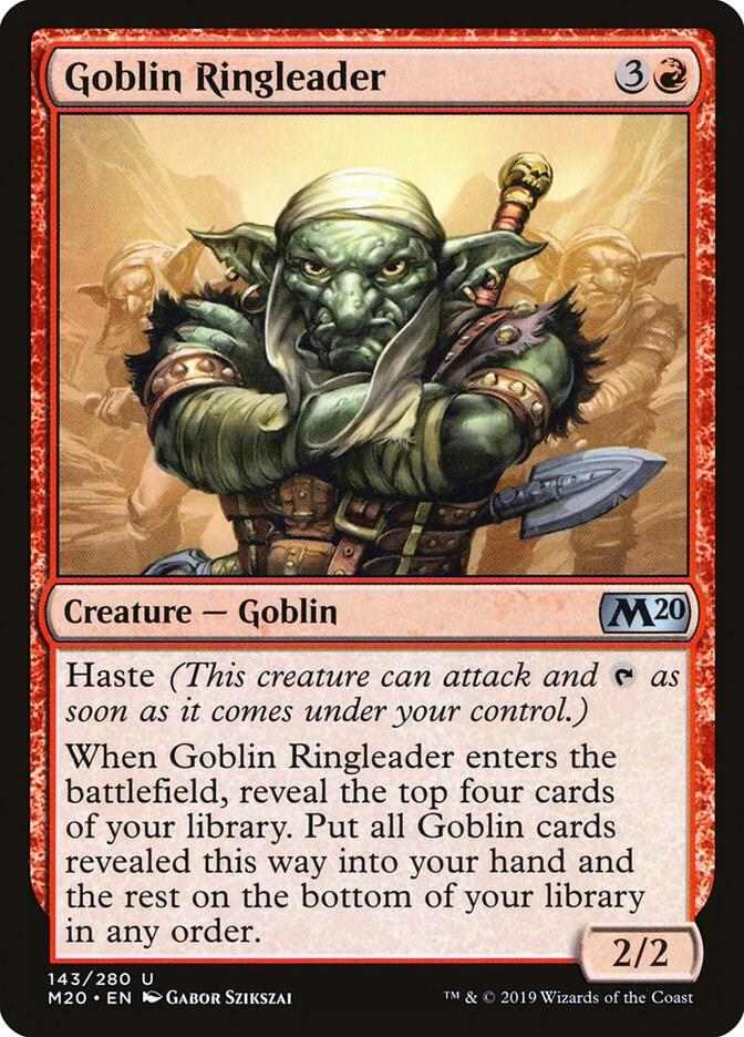 Goblin Ringleader 143 card from Core Set 2020