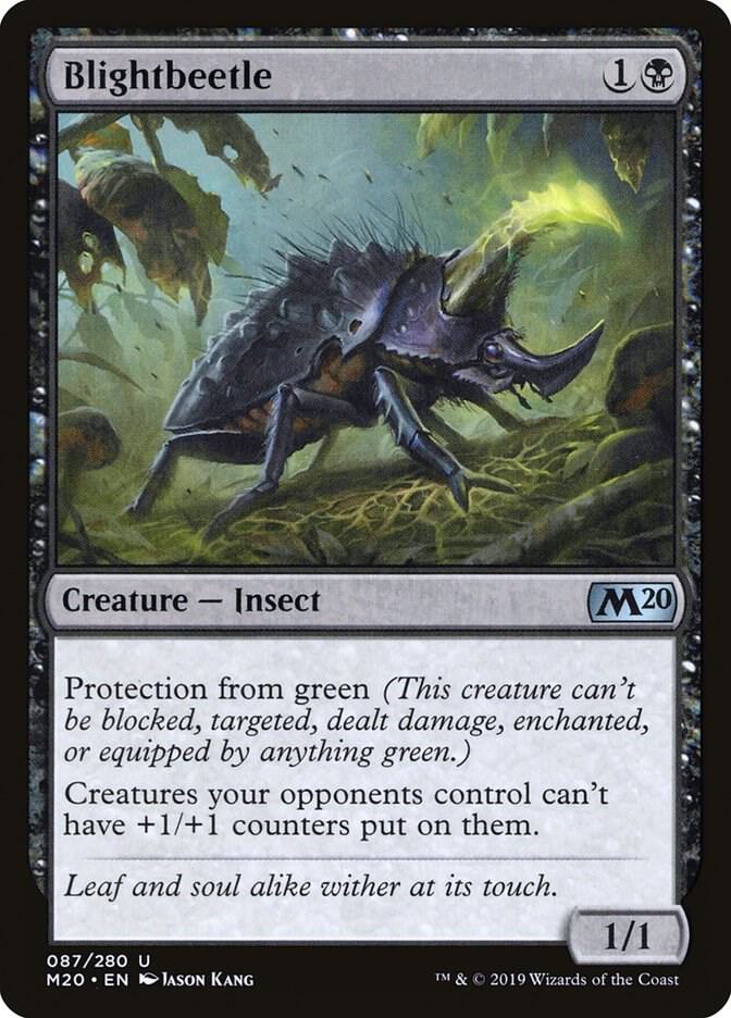 Blightbeetle 87 card from Core Set 2020