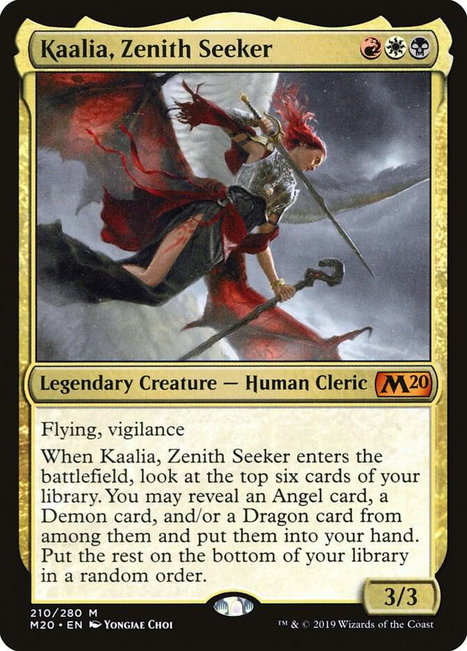 Kaalia, Zenith Seeker 210 card from Core Set 2020