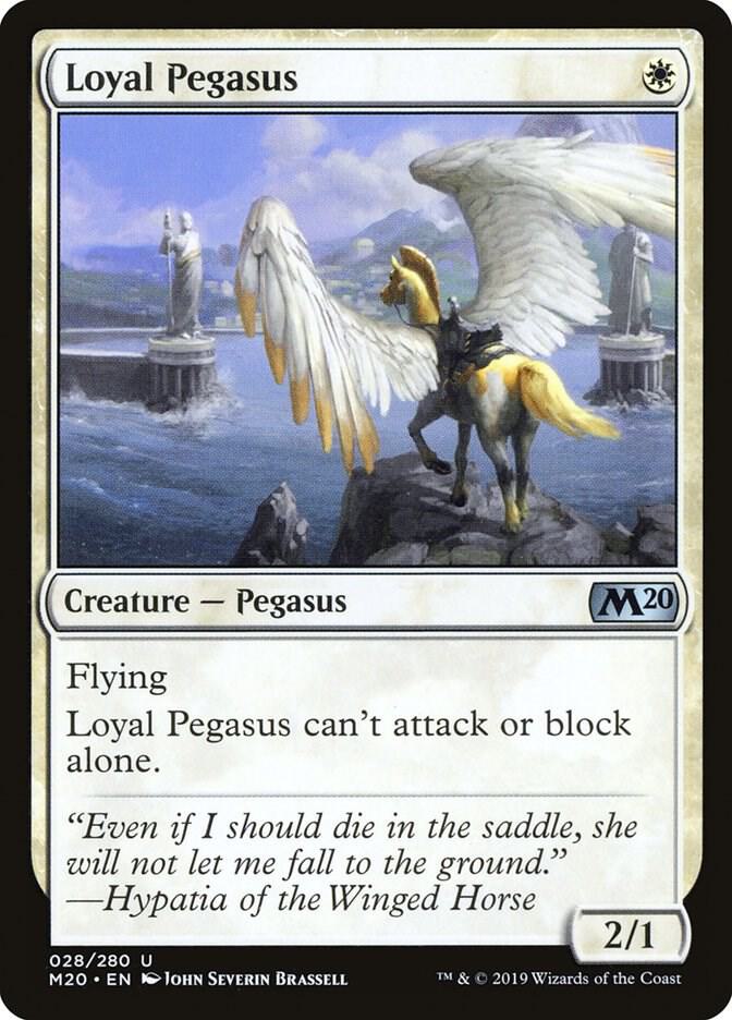 Loyal Pegasus 28 card from Core Set 2020