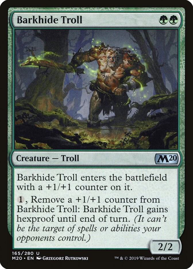 Barkhide Troll 165 card from Core Set 2020