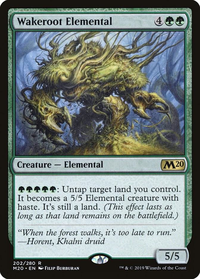 Wakeroot Elemental 202 card from Core Set 2020