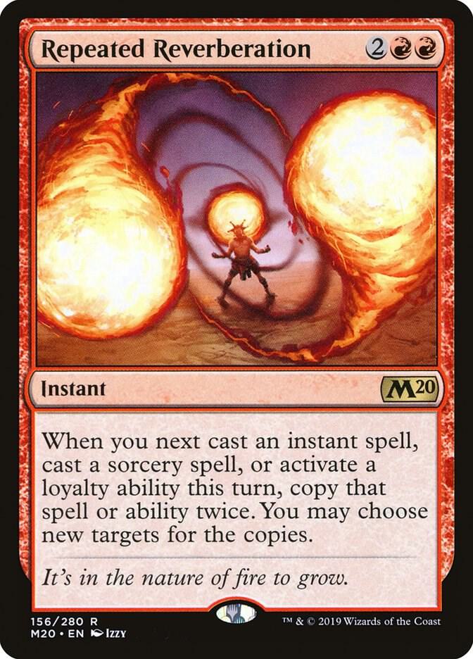 Repeated Reverberation 156 card from Core Set 2020