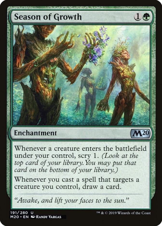 Season of Growth 191 card from Core Set 2020