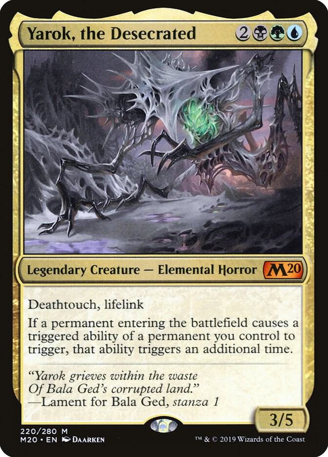 Yarok, the Desecrated 220 card from Core Set 2020