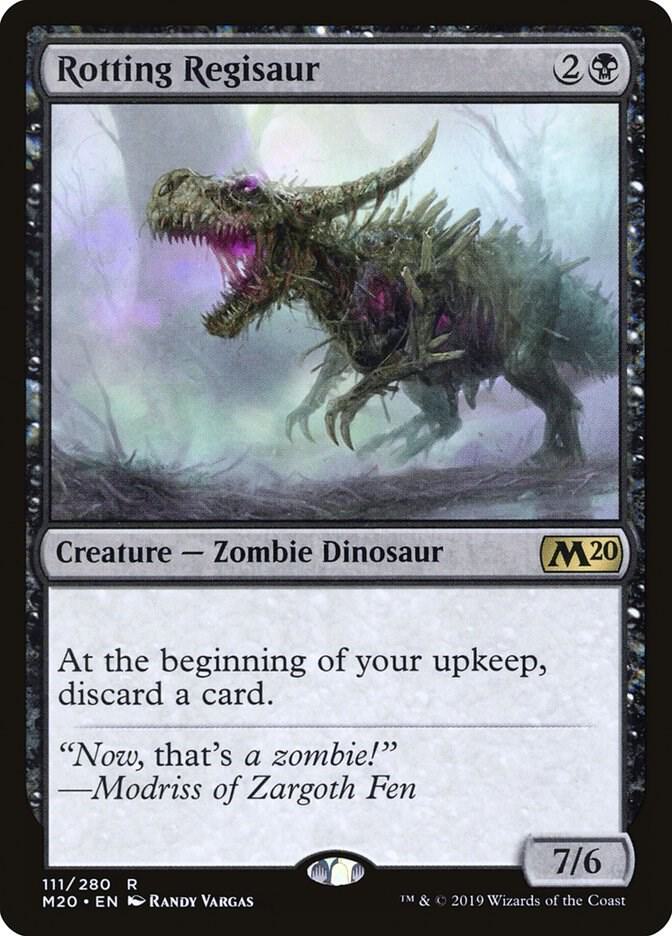 Rotting Regisaur 111 card from Core Set 2020