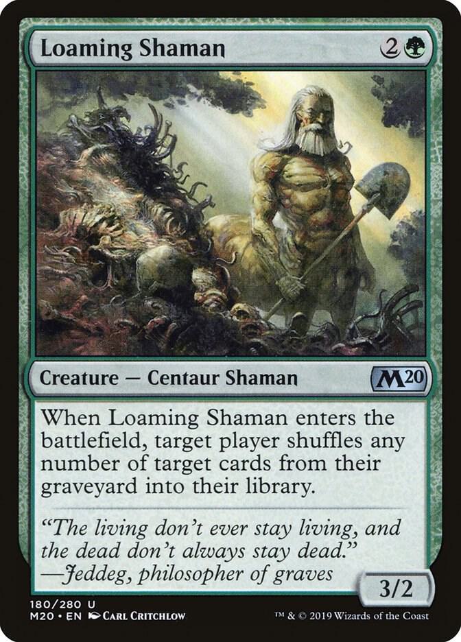 Loaming Shaman 180 card from Core Set 2020