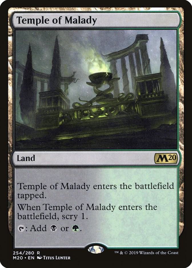 Temple of Malady 254 card from Core Set 2020