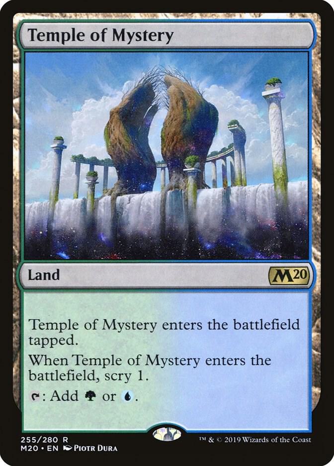 Temple of Mystery 255 card from Core Set 2020