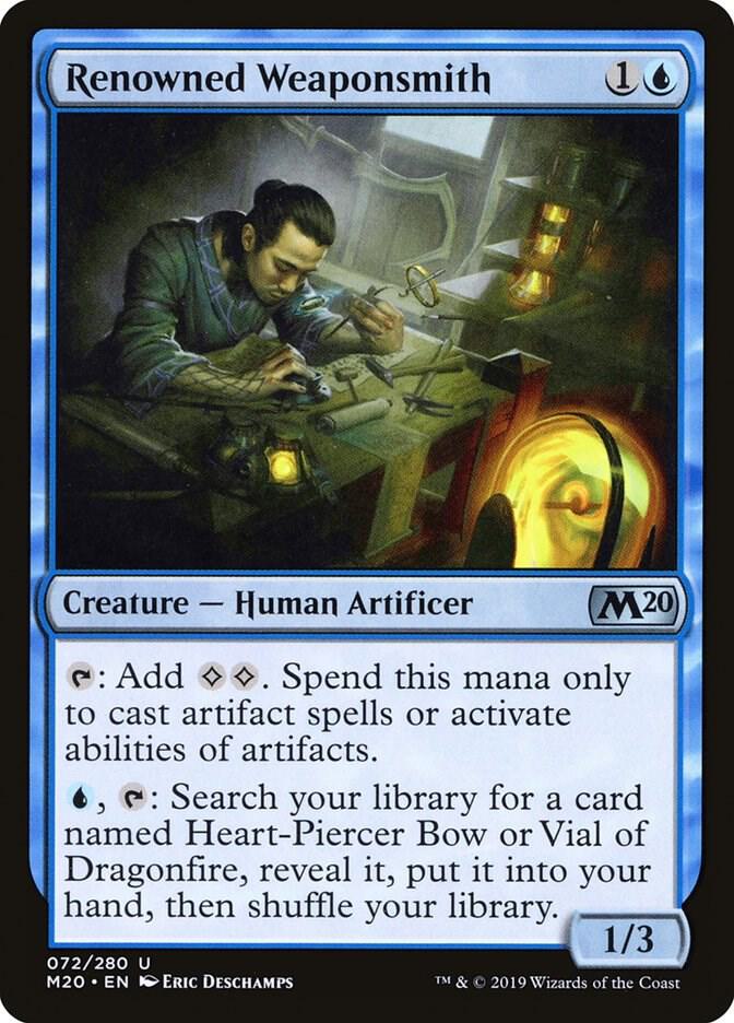 Renowned Weaponsmith 72 card from Core Set 2020