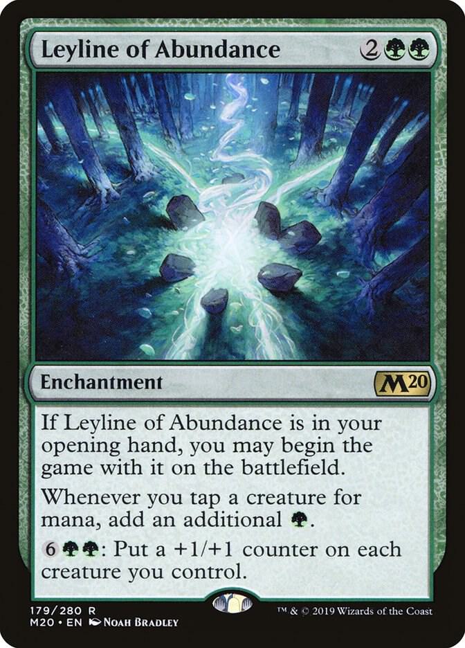 Leyline of Abundance 179 card from Core Set 2020