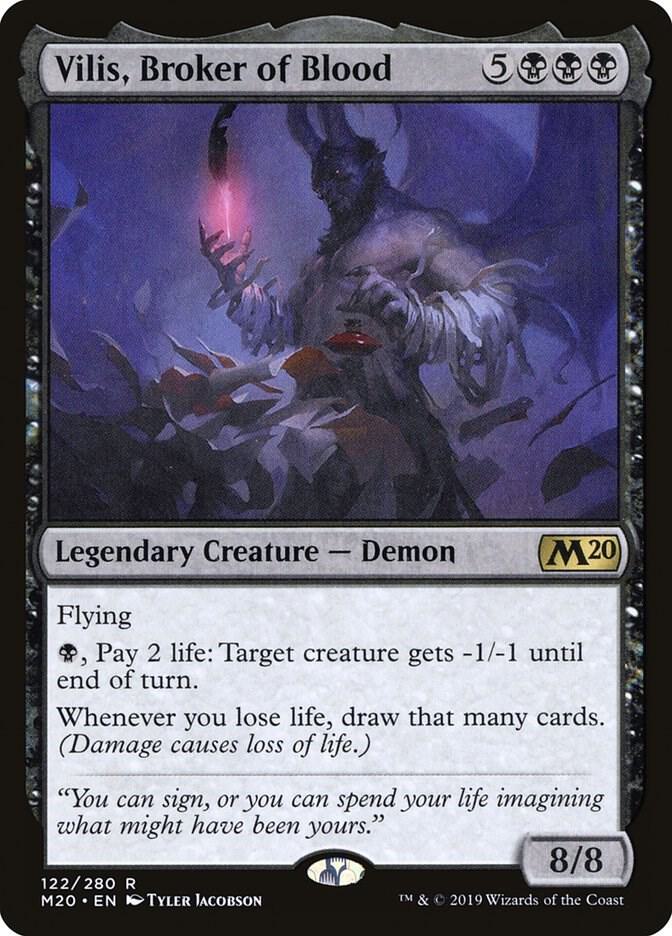 Vilis, Broker of Blood 122 card from Core Set 2020