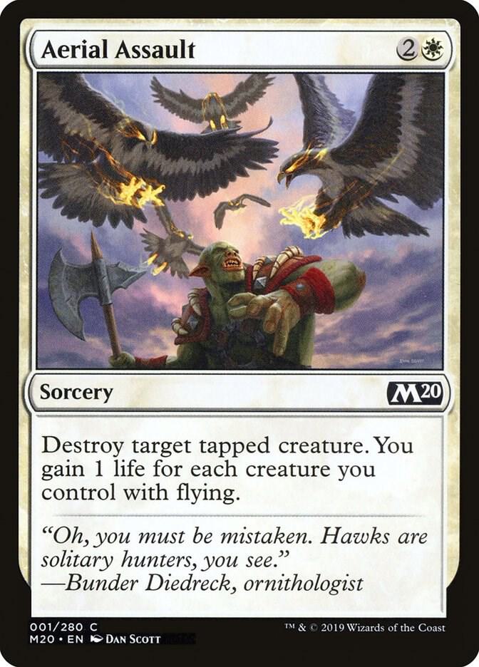 Aerial Assault 1 card from Core Set 2020