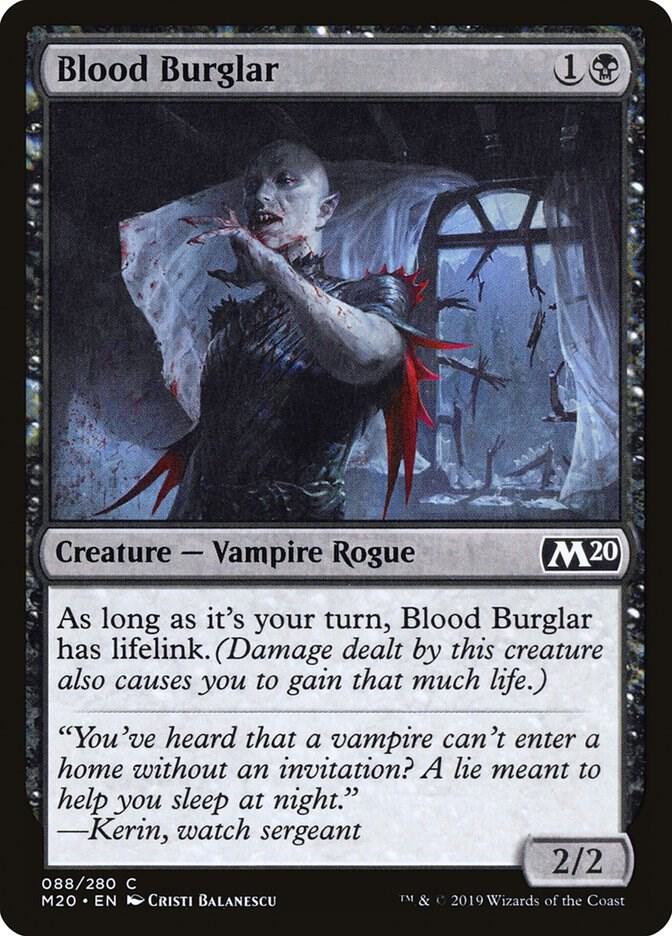 Blood Burglar 88 card from Core Set 2020