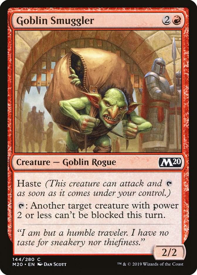 Goblin Smuggler 144 card from Core Set 2020