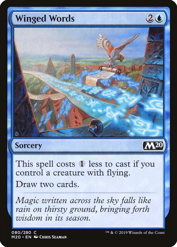 Winged Words 80 card from Core Set 2020