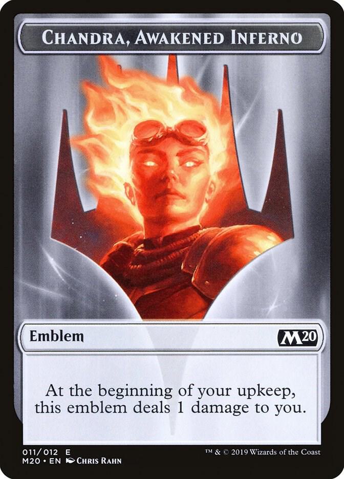 Emblem - Chandra, Awakened Inferno 11 card from Core Set 2020
