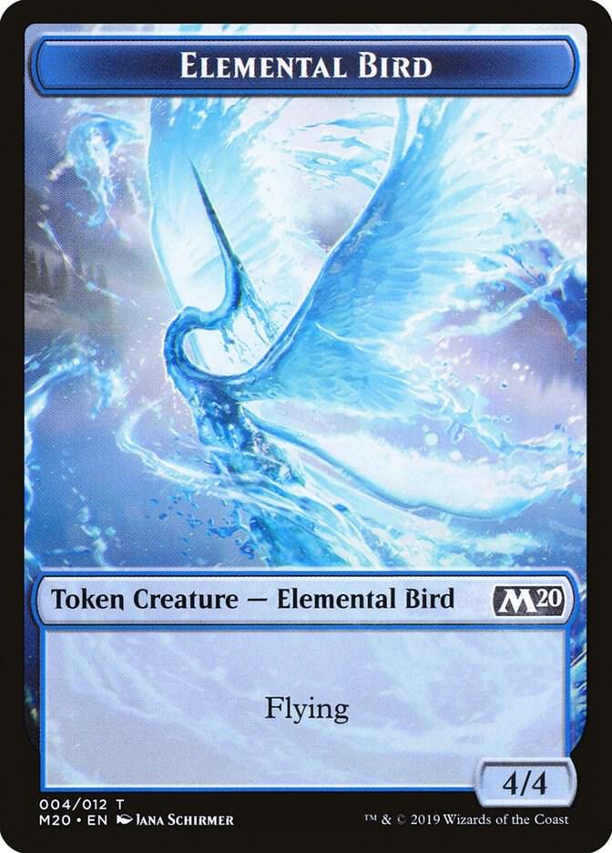 Elemental Bird Token 4 card from Core Set 2020