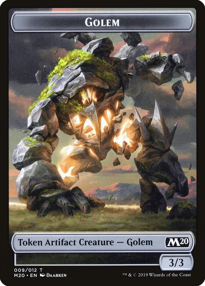Golem Token 9 card from Core Set 2020