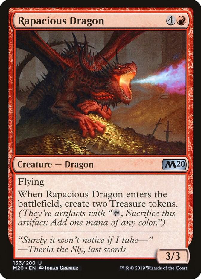 Rapacious Dragon 153 card from Core Set 2020