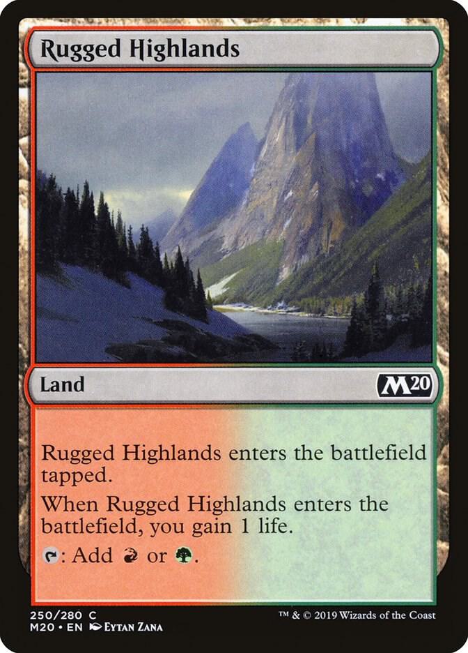 Rugged Highlands 250 card from Core Set 2020