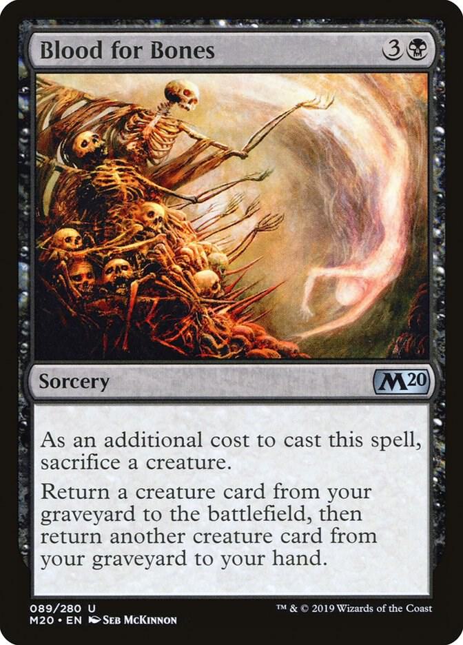Blood for Bones 89 card from Core Set 2020