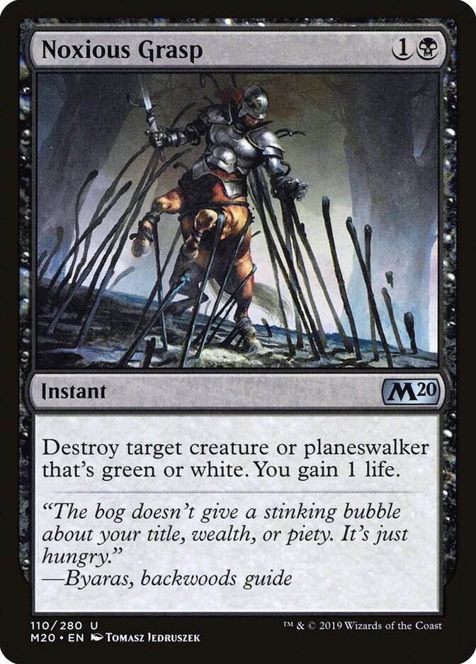 Noxious Grasp 110 card from Core Set 2020