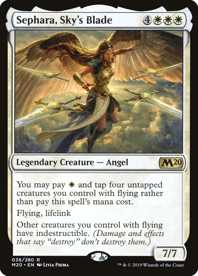 Sephara, Sky's Blade 36 card from Core Set 2020