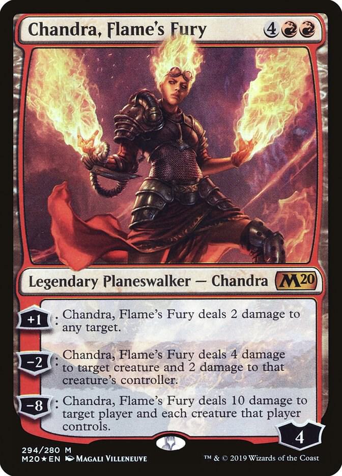 Chandra, Flame's Fury 294 card from Core Set 2020