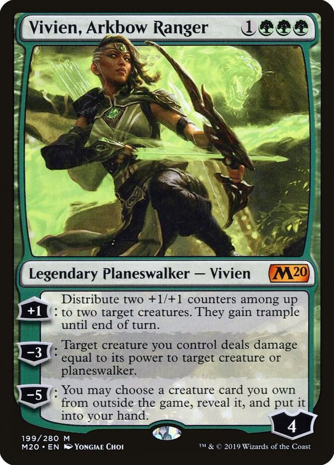 Vivien, Arkbow Ranger 199 card from Core Set 2020