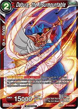 Dabura, the Insurmountable (Power Booster: World Martial Arts Tournament) P-145 card from Promotion Cards