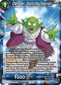 Dende, Astute Savior (Power Booster) P-150 card from Promotion Cards