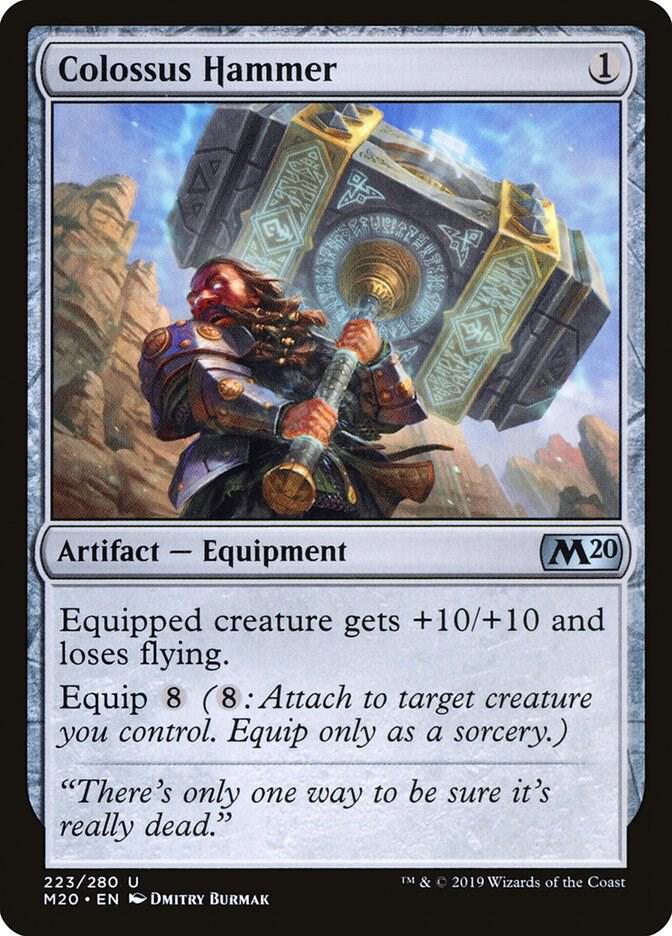 Colossus Hammer 223 card from Core Set 2020