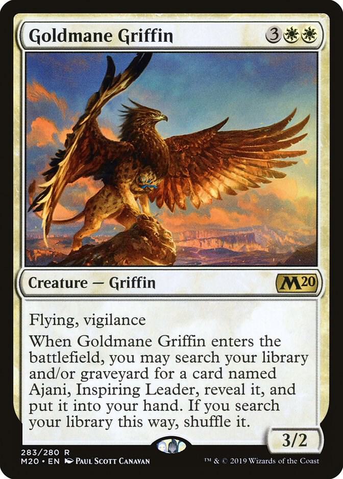 Goldmane Griffin 283 card from Core Set 2020
