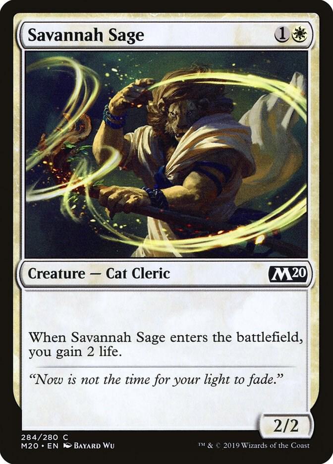 Savannah Sage 284 card from Core Set 2020