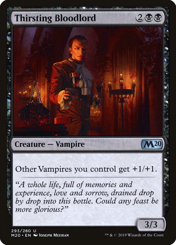 Thirsting Bloodlord 293 card from Core Set 2020