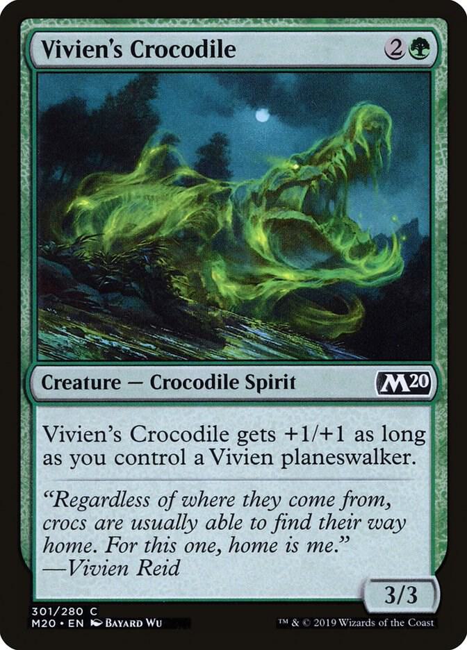 Vivien's Crocodile 301 card from Core Set 2020