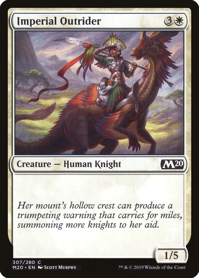 Imperial Outrider 307 card from Core Set 2020
