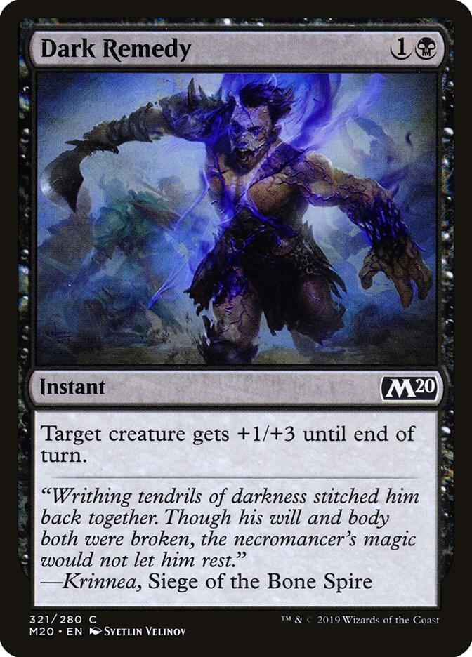 Dark Remedy 321 card from Core Set 2020