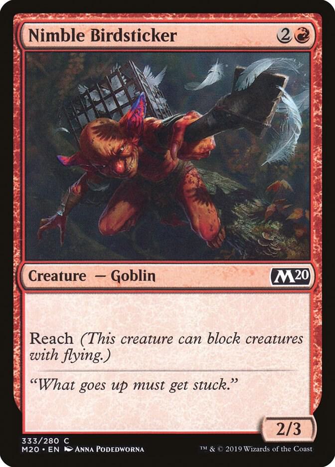 Nimble Birdsticker 333 card from Core Set 2020