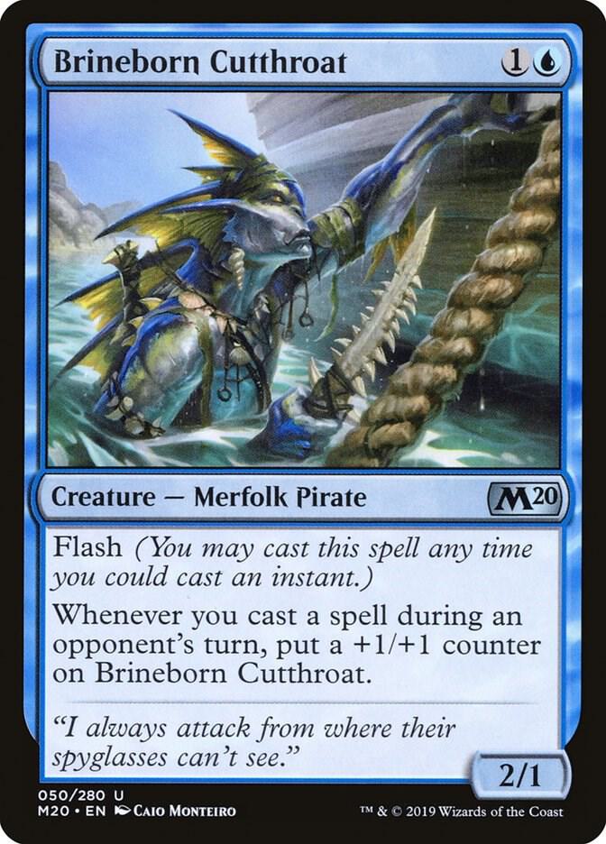 Brineborn Cutthroat 50 card from Core Set 2020