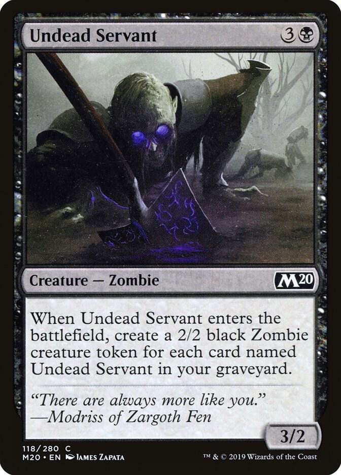 Undead Servant 118 card from Core Set 2020
