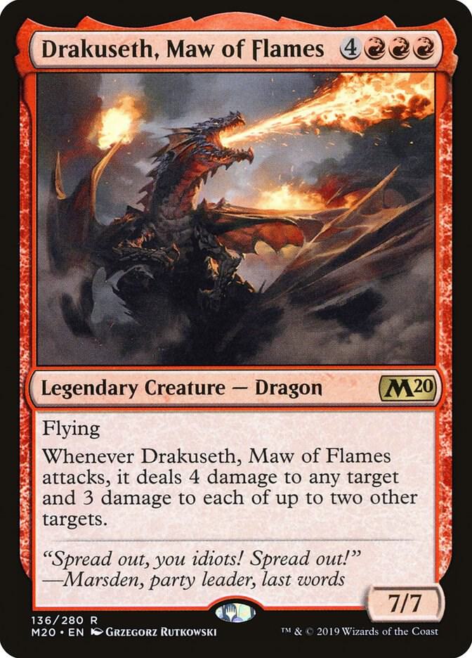 Drakuseth, Maw of Flames 136 card from Core Set 2020