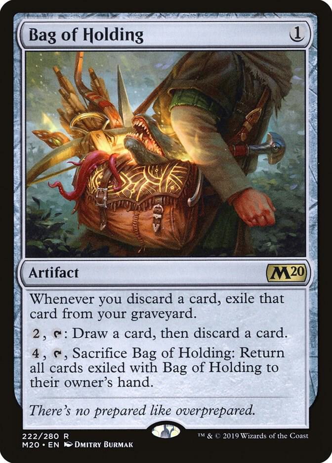 Bag of Holding 222 card from Core Set 2020